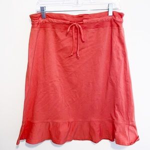 Horny Toad Organic cotton/ spandex coral skirt L